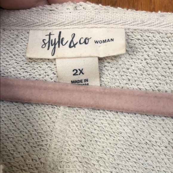 Style & Co embroidered Hoodie - Picture 6 of 7